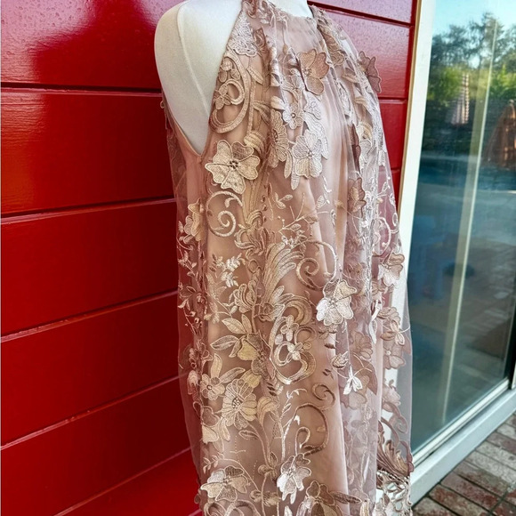 Belle Primrose Badgley Mischka embroidered Cocktail Dress size 2 - Picture 5 of 9